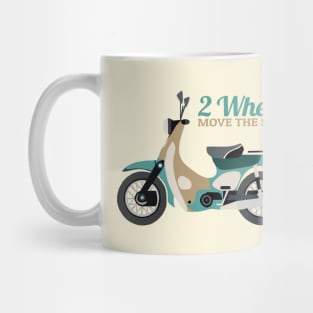 2 Wheels Move The Soul Mug